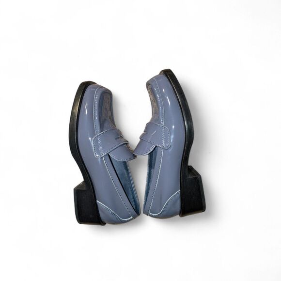 Jeffrey Campbell Glossy Blue Loafers - Picture 4 of 9